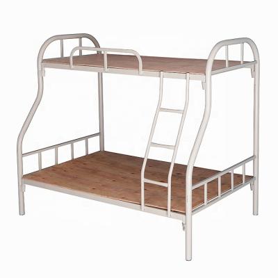 China Modern Durable Good Quality Dorm Apartment 1.2m Framed Double Layer Bunk Bed With Ladder for sale