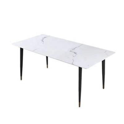 China Other China Supplier Modern Simple Slate Light Luxury Rectangular Home Dining Table for sale