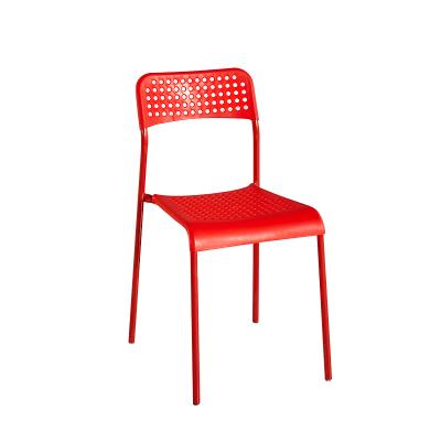 China New Fashion Stackable Dining Plastic Chairs Leisure Office Chair for sale