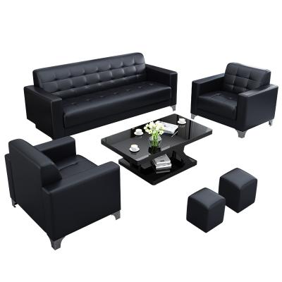 China (Other)Adjustable Modern Chair Office Sofa Using For Business Reception Sofa Furniture Simple Leather Office Furniture Set for sale