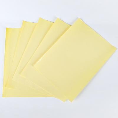 China China Brand Wholesale One Side Anti Curl / Double Side Silicon Coated Release Paper Yellow Paper Sheets for sale