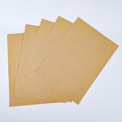 China 70Gsm Wood Pulp Kraft Paper /Double Side Anticurl Single Silicone Coated Version Paper Sheets for sale