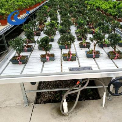 China Clear rolling tables drop and sink hydroponic systems for sale