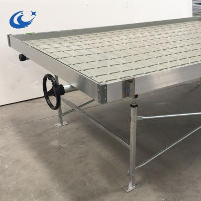 China Agriculture planting plastic hydroponic flood tables greenhouse bench system ebb and flow bench for sale