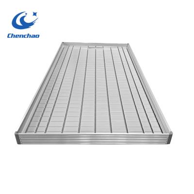 China Greenhouse Seedling Plastic Growing Flood Trays Growing Plants Flood Trays Dip And Flow Tray for sale