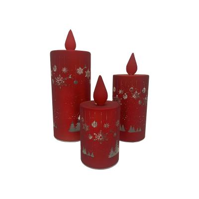 China Hot Sale Birthdays Red Light Flameless Battery Halloween Led Candle With Batteries for sale