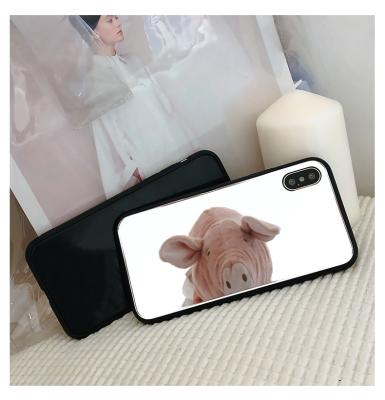 China Pure color makeup selfie mirror mobile phone case for iPhone 6 7 8plus glass mirror phone case for iphone 12 pro max for sale