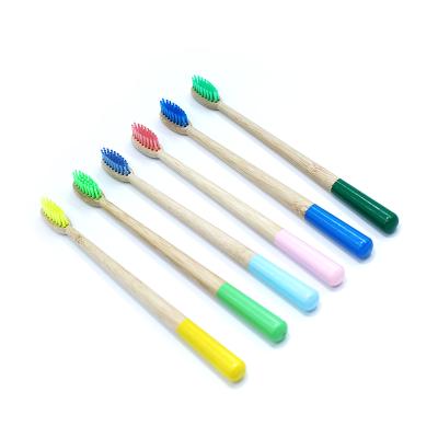 China Home Mini Toothbrush Set Maker Bristle Bamboo Soft Handle Round Colorful Bamboo Toothbrush for sale