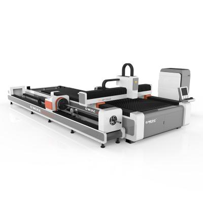 China GWEIKE LF3015GCR 4000W Open and Plate Work Platform Exchange Plate Pipe Fiber Laser Water Cooled Cutting Machine for Metal for sale