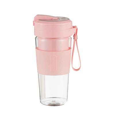 China Household Straining Protable Hot Personal Pink Rechargeable Usb Juicer Blender Cup for sale