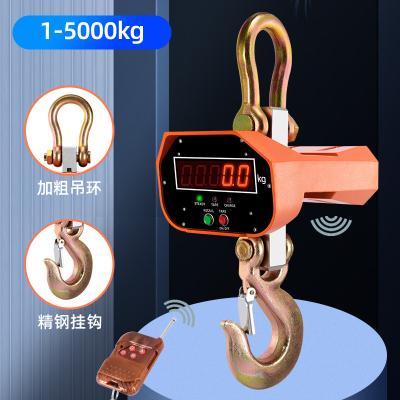 China 5T/10T Industrial Hook Ladder Electronic Hoist Scale with LCD Display Port Construction Site Remote Control Crane for sale