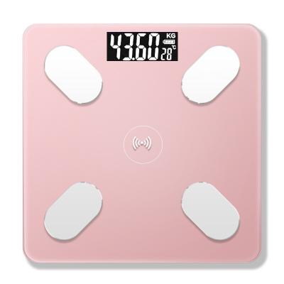 China Electronic Temperature Display Scale Body Fat Electronic Bathroom Scale / Battery Display for sale