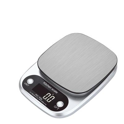 China Weight Measuring Stainless Steel 0.1g Kitchen Scale Electronic High Precision LED Display Cooking Scale for sale