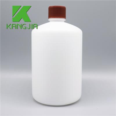 China SYSMEX Bottles 1L 500ml Hematology Smooth Surface HDPE Reagent Bottles Plastic Chemical Bottle for sale