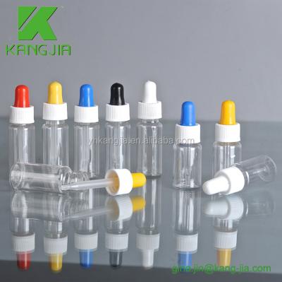 China Smooth Surface Top Grade Plastic Chemical ABO White Dropper bottle15ml for sale