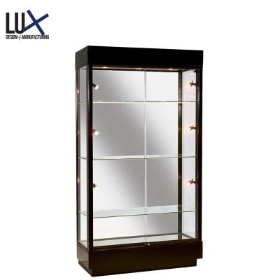 China Retail Stores LUX Customized China Supplier Jewelry Table Interior Design Store Fit Wood Display Rack For Booth for sale