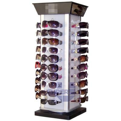 China Metal Monocle Luxury Store Interior Customized Sunglasses Show Stand Design for sale