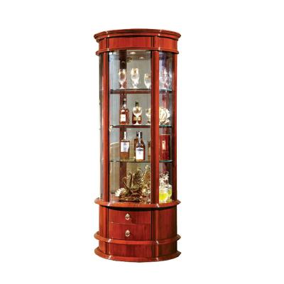 China Eco - Friendly Customized Classic Styling Wood Cabinet Wine Store Display Furniture for sale