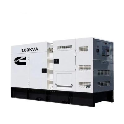 China Good quality 50HZ main power 80kw 100kva diesel generator with Cummins Engine 100 KVA electric generator NPC-80GF for sale