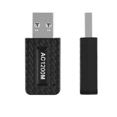 China Antenna Desktop PC 802.11AC 1300mbps USB3.0 Wireless Mini Computer Network Card Receive Wifi USB Dual Band Adapter for sale