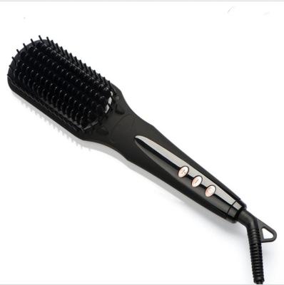 China Outdoor Best Selling Hot Air Hair Styling Machine 3 in 1 Black Color Ring Permanent Electric Fast Heating Hair Straightening Brush for sale