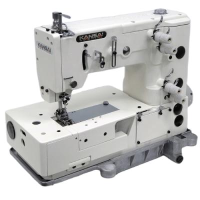 China Garment shops new KANSAI PX-302 series is a flat, 1 or 2 double needles chainstitch machine for decorative stitch patterns for sale