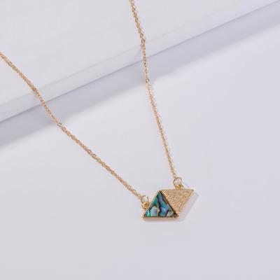 China Abalone Shell Single Layer Chain from BOHEMIA Diamond Design Pendant Necklace Natural for sale