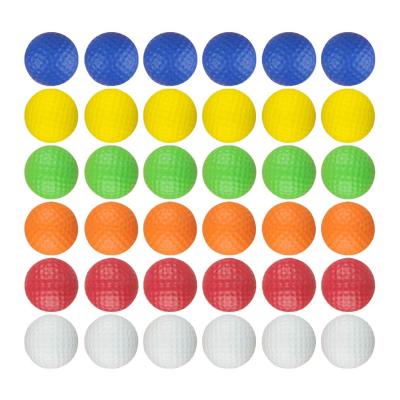 China Hot Selling Colorful PU Golf Foam Ball For Practice Home Putting Green for sale