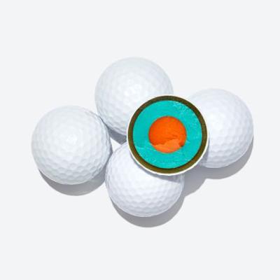 China Rubber + Ion Resin + PU 4 Piece Custom Urethane Custom Tournament Soft Conforming Golf Ball for sale