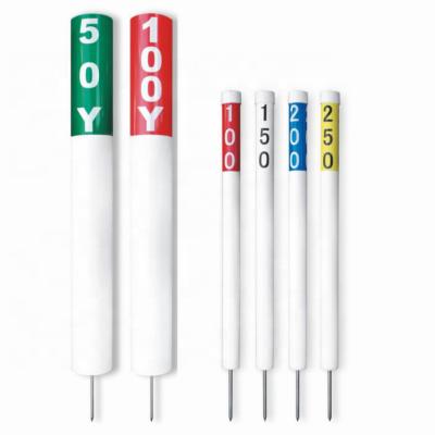 China Golf Course Equipment Colorful PVC/Plastic Golf Fairway Distance Marker Yardage Markers for sale