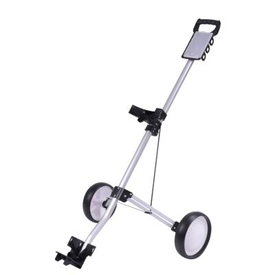 China Folding Portable Hand Push Custom 2 Wheels Pull Push Golf Trolley Golf Cart For Golf Course for sale