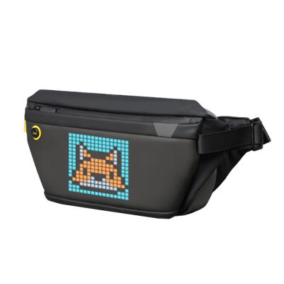 China Multi-functional waterproof creative fashion electronic fashion diagonal bag chest bag display pixel leisure messenger sling bag for sale