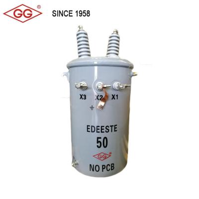 China Power 2400V, 7200V, 50kva Single Phase Pole Mount Transformer for sale