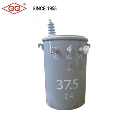 China Low Loss Power 37.5kva Single Phase Pole Mounted Transformer for sale