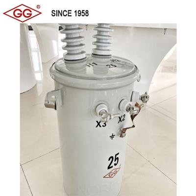 China Power Distribution Single Phase Pole Mounted Distribution Transformer for sale