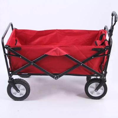 China Portable Easy-carry Collapsible Folding Outdoor Camping Wagon Garden Pull Cart Foldable Camping Wagon for sale