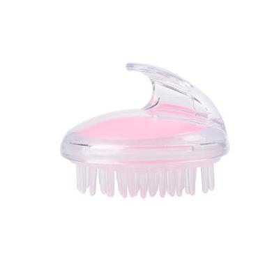 China Factory Wholesale Stocked Mini Hair Cleaning Brush Soft Silicone Messaging Head Portable Washing Brush for sale