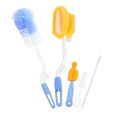 China Stocked 5 Pcs Berry Milk Bottle Cleaning Brush Straw Brush Glass Cup Bottle Sponge Cup Wash Brush Cleaner for sale