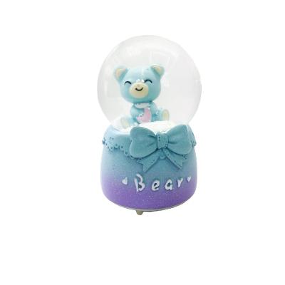 China Wholesale folk art YIWU BAIWEN manufacturers promotion bear children designer snow globe gift for sale