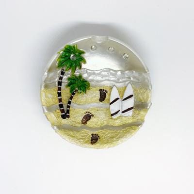 China YIWU BaiWen Manufacturers Customized Beach Shape Ashtray Souvenir Tourist Gift Nautical Promotional Gift for sale