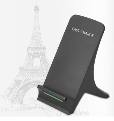 China Universal popular QI wireless stand mobile phone charger Draadloze mobiele telefoon wireless charging oplader for sale