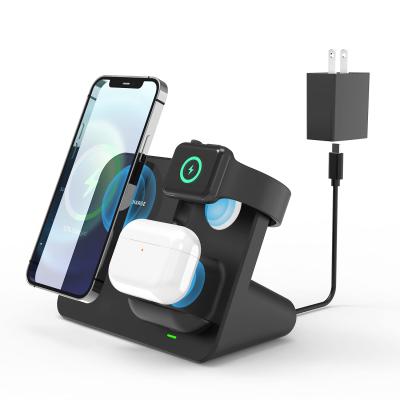 China 2021 Popular Wireless Phone Charger Trending Products 3 In 1 Wireless Charger 20w Charger for sale