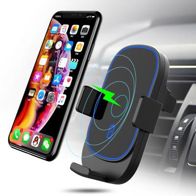 China Smart Phone Smacat Wireless Charger Car Mount for Sensor Auto Smart Car Charger 15w OEM Qi Wireless Car Charger Mount for sale