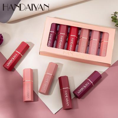 China Moisture Waterproof Matte Lipstick Makeup Set Lipstick Velvet Long Lasting Nude Lip Gloss Beauty Cosmetics Set Lip Matte for sale