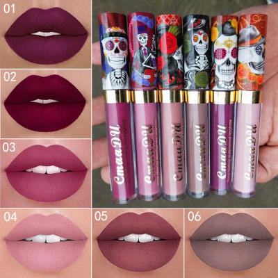 China Waterproof 6 Colors Matte Liquid Lipstick Makeup Long Lasting Lip Gloss Beauty Cosmetics Set Labial for sale