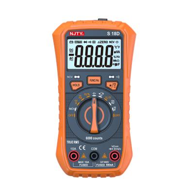 China Digital Electronic Auto Range High Accuracy Multimeter Portable Intelligent Anti-burning Multimeter S18D -20C~1000C S18d for sale