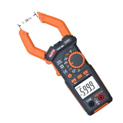 China 6000 Counts Digital Clamp Meter Only With Non Contact Voltage Connector 168g 208D Current Tensile Capacitance Test for sale