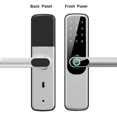 China Zinc Alloy High Security Biometric Fingerprint Door Lock Smart Lock WiFi App For Apartment for sale