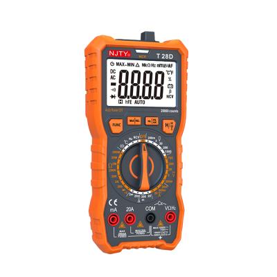 China Generation delivery multimeter with auto range ac dc voltage ohm hertz ncv multimeter T28D for sale