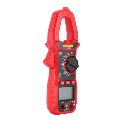 China Mini Clamp Type 6000 Count LCD Digital Clamp Multimeter AC/DC Voltage Ohm Tester Meter with Test Probe TS-18C for sale